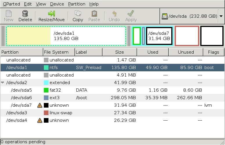 gparted_partition_table